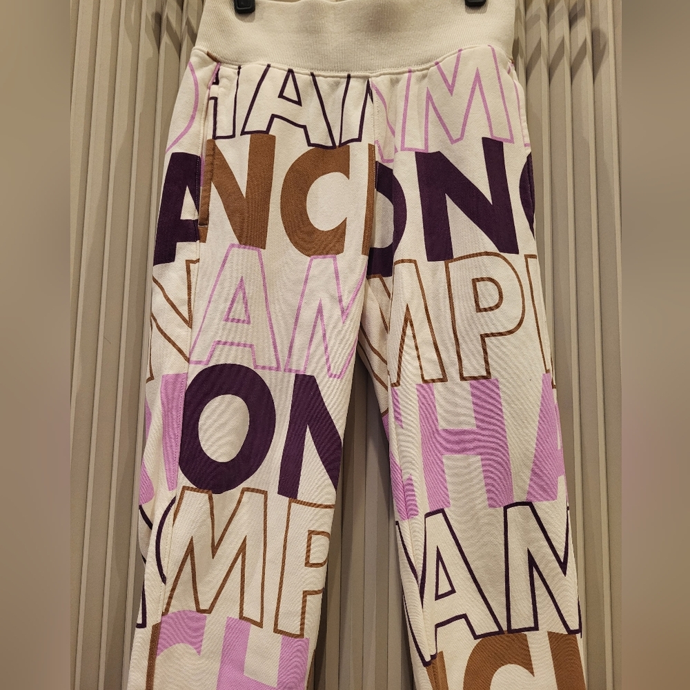 Champion Reverse Weave Jogger Allover Block Text … - image 4